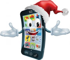 smartphone-santa-hat