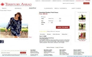 The online version of Territory Ahead—territoryahead.com—has the typical web advantage over the printed catalog.