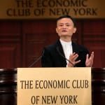 Alibaba Group Chairman Jack Ma speaking at The Economic Club of New York. (Alibaba Group photo)
