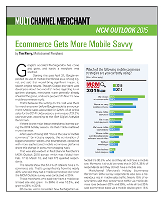 MCM Outlook 2015: Ecommerce Gets Mobile Savvy