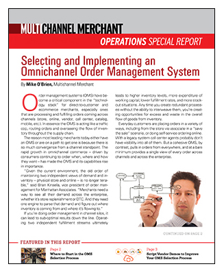 Omnichannel Order Management Special Report