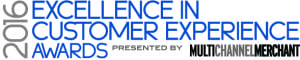2016 Exellence in Cutomer Experience Award banner
