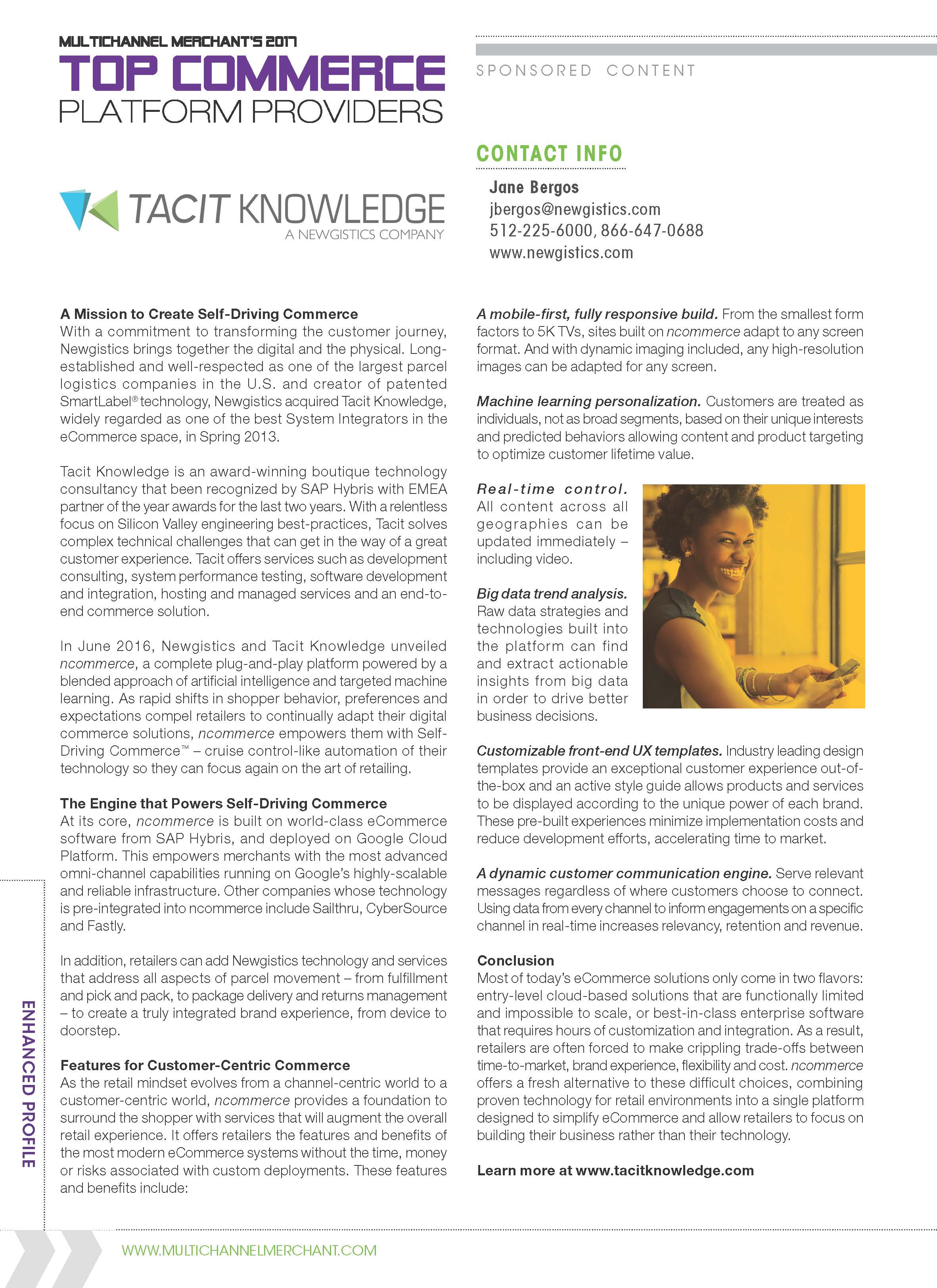 Newgistics/Tacit Company Profile