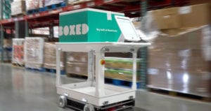 Boxed in-house robot cart feature