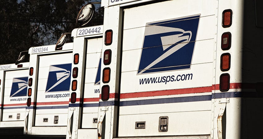 USPS delivery vans