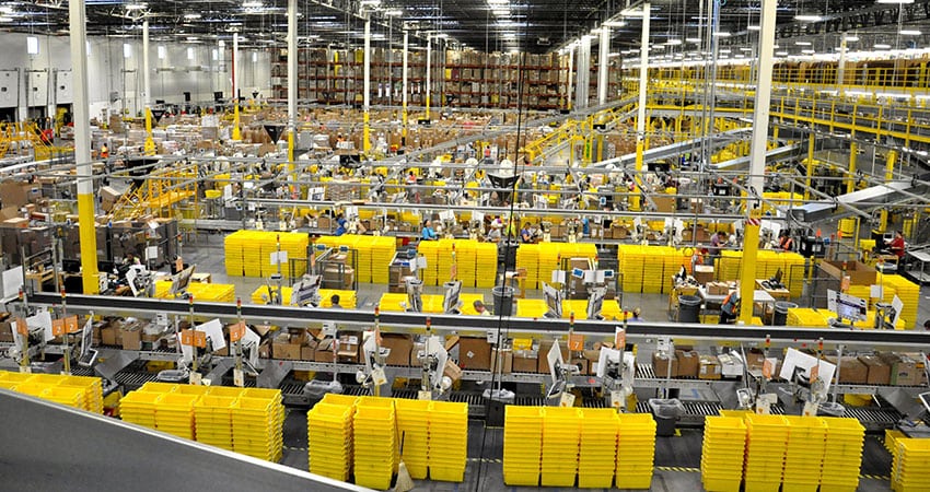 Amazon fulfillment center feature