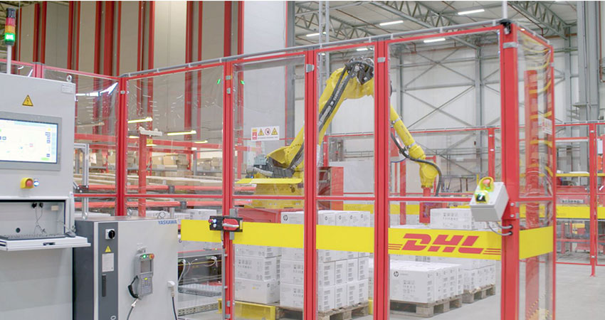 DHL eCommerce robot arms feature