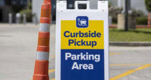 curbside pickup sign feature