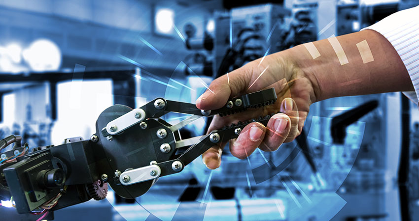 ecommerce fulfillment robot handshake