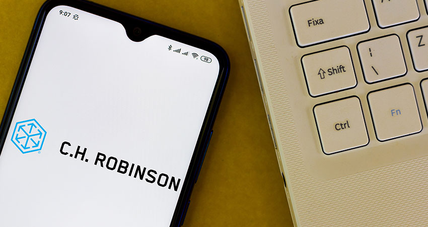 C.H. Robinson on mobile phone