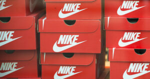 Nike boxes stacked