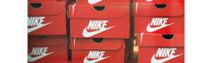 Nike boxes stacked