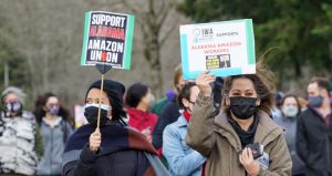 Amazon protesters Seattle feature