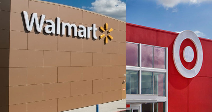 Walmart-Target facades feature