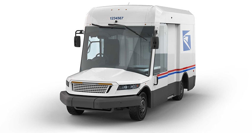 USPS Oshkosh delivery van feature