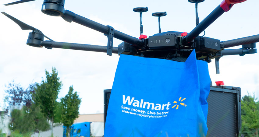 Walmart drone delivery feature