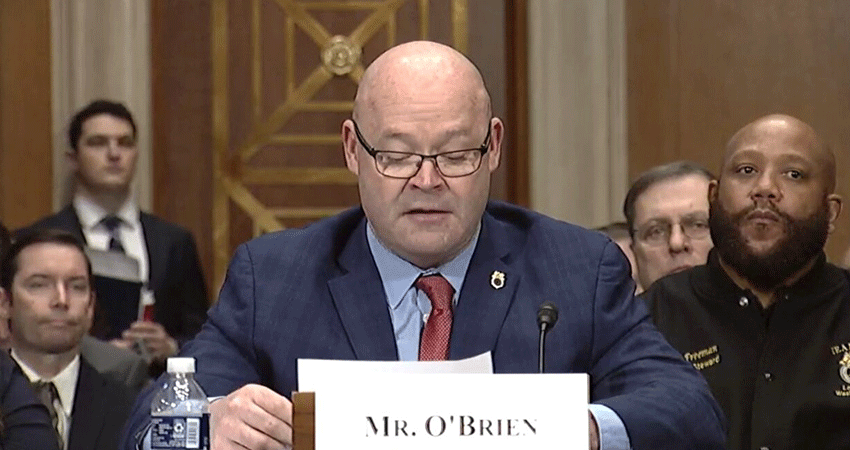 Teamsters Sean O'Brien before Congress feature